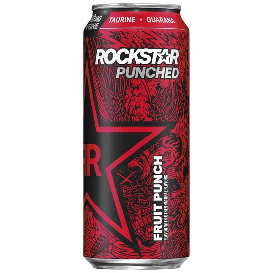 Order Rockstar Punched Energy Drink Fruit Punch Can (16 oz) food online from Rite Aid store, Shawnee on bringmethat.com