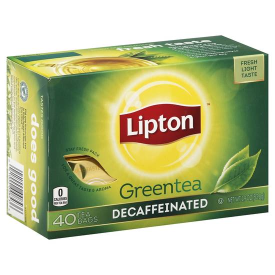 Lipton Decaffeinated Green Tea Bags (40 ct, 1.9 oz)