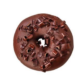 Chocolate Curls Ring Donut