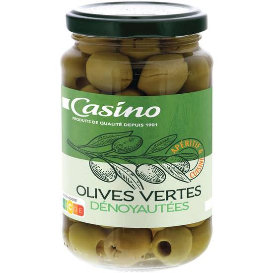 Olives vertes dénoyautées 160g CASINO