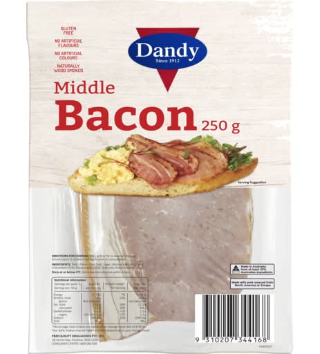 Dandy Middle Bacon (250g)