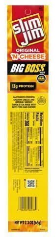 Slim Jim Original Cheese Big Boss 2.3oz