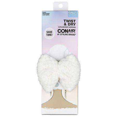 Conair Twist & Dry Hair Towel, 1.0x 3.0x 9.0 (0.25 lbs)