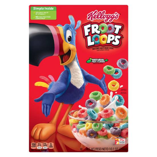 Order Kellogg's Original Froot Loops Cereal 10.1oz food online from Everyday Needs By Gopuff store, Fairfield on bringmethat.com