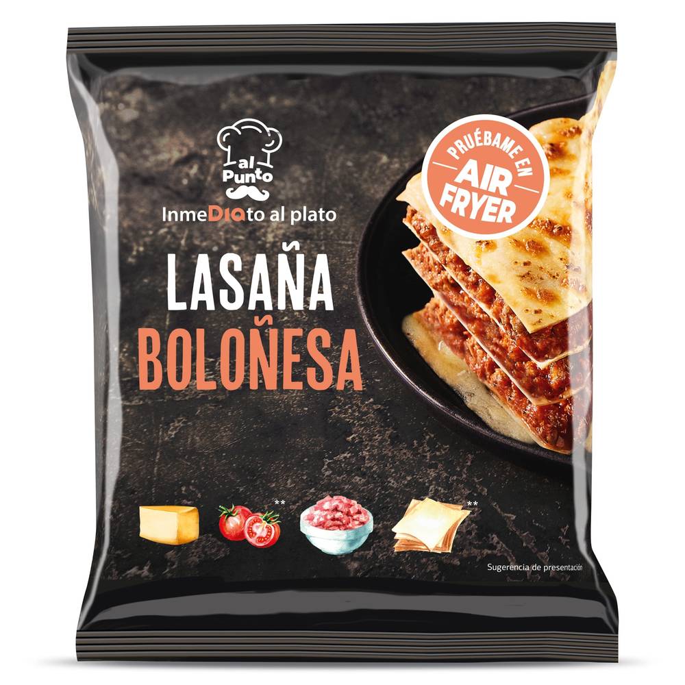 Lasaña Boloñesa Al Punto Dia Caja 300 G