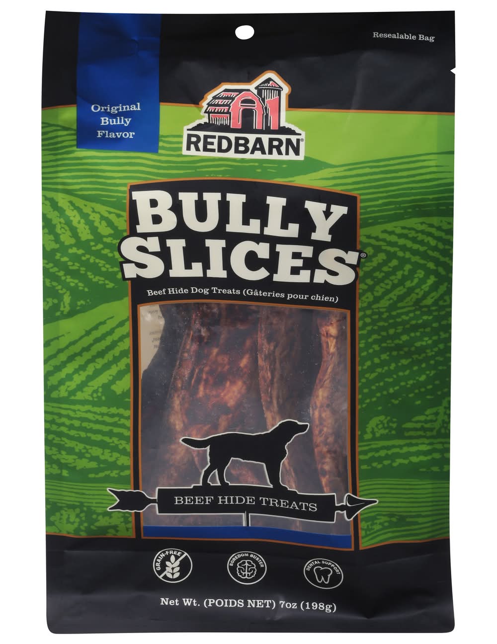 Redbarn Bully Slices Beef Hide Original Bully Flavor Dog Treats (7 oz)