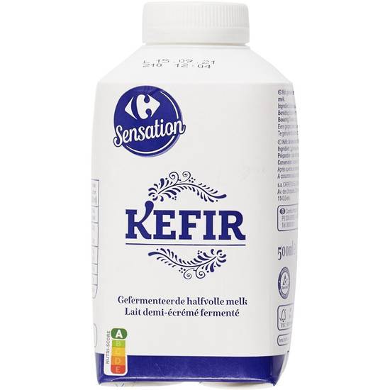 Carrefour Sensation - Kefir lait demi-écrémé fermenté (500 ml)
