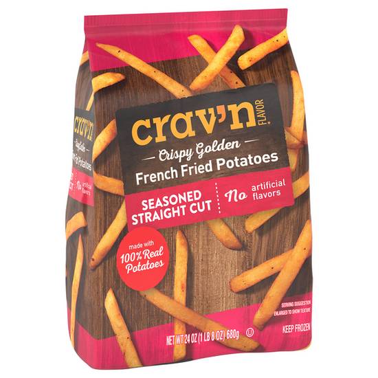 Crav'n Flavor Straight Cut Crispy Golden French Fried Potatoes