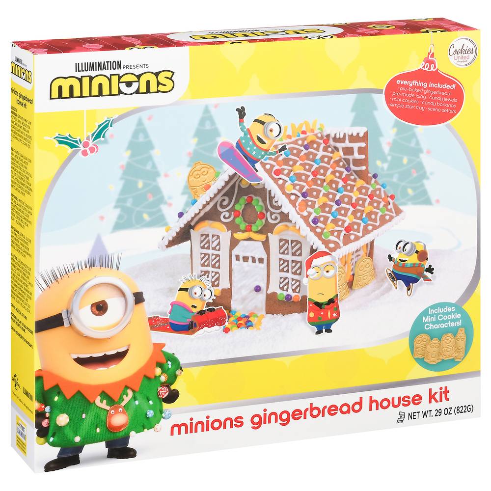 Cookies United Minions Gingerbread House Kit (29 oz)