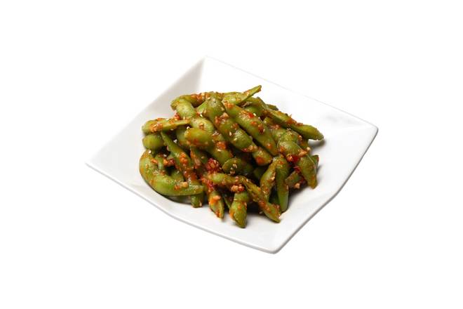 Spicy Garlic Edamame