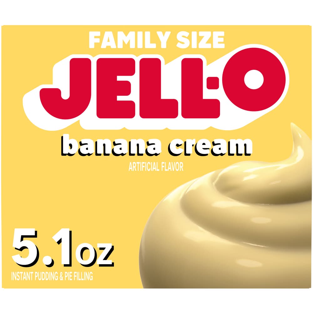 Jell-O Instant Pudding & Pie Filling, Banana Cream (5.1 oz)