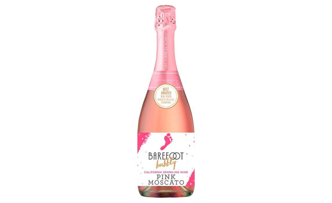 Barefoot Bubbly Pink Moscato Rose Wine 75cl (396921)