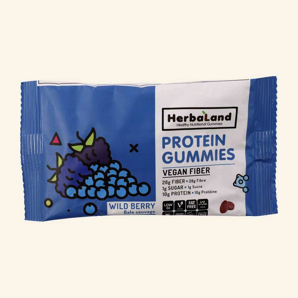 HerbaLand Protein Gummies Wild Berry (50 g)