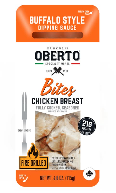 Oberto® Chicken Bites with Buffalo Style Dipping Sauce 4 oz