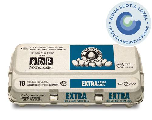 Maritime Pride White Eggs, XL (18 ct)