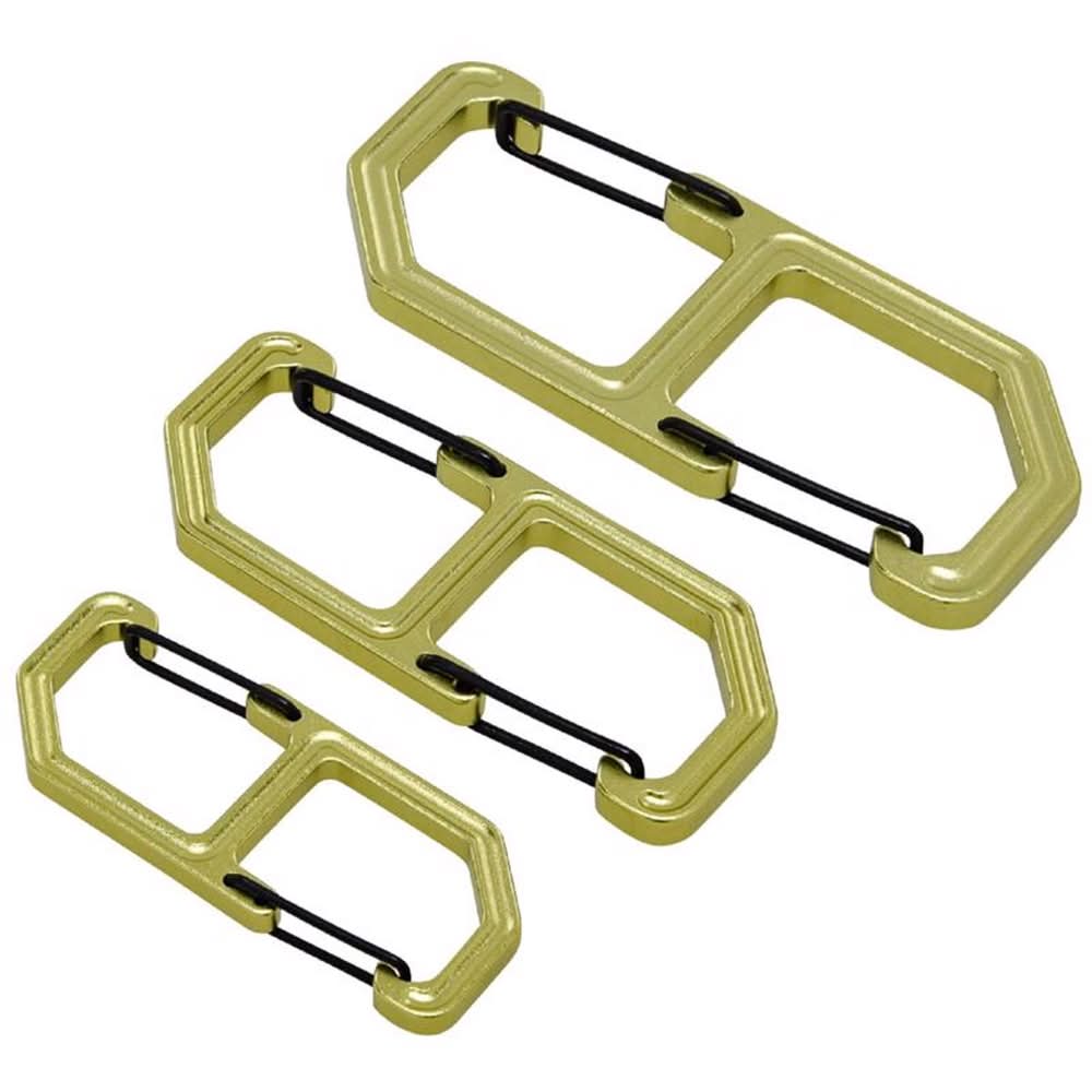 Hillman Apex Aluminum Black/Green Clip/Hook Carabiner