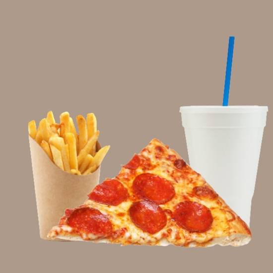 One Slice Pizza & Side French Fries Combo