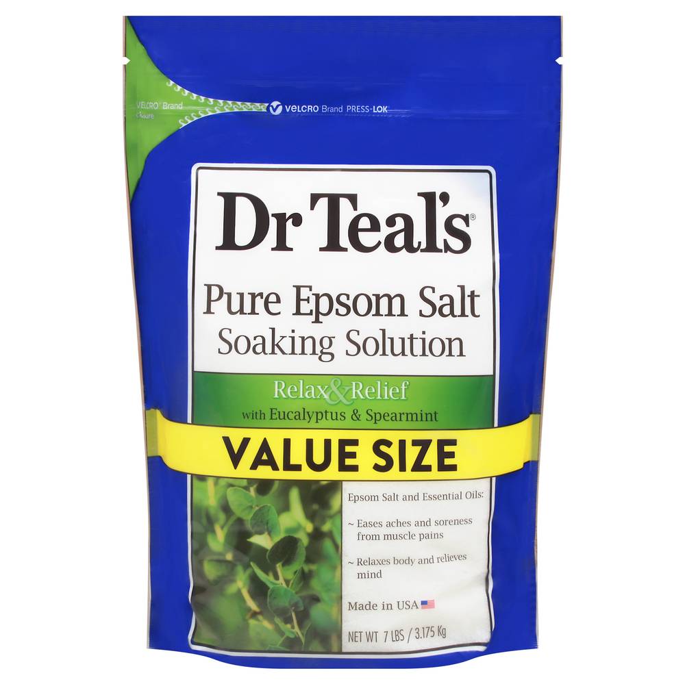 Dr Teal's Relax & Relief Soaking Solution Pure Epsom Salt