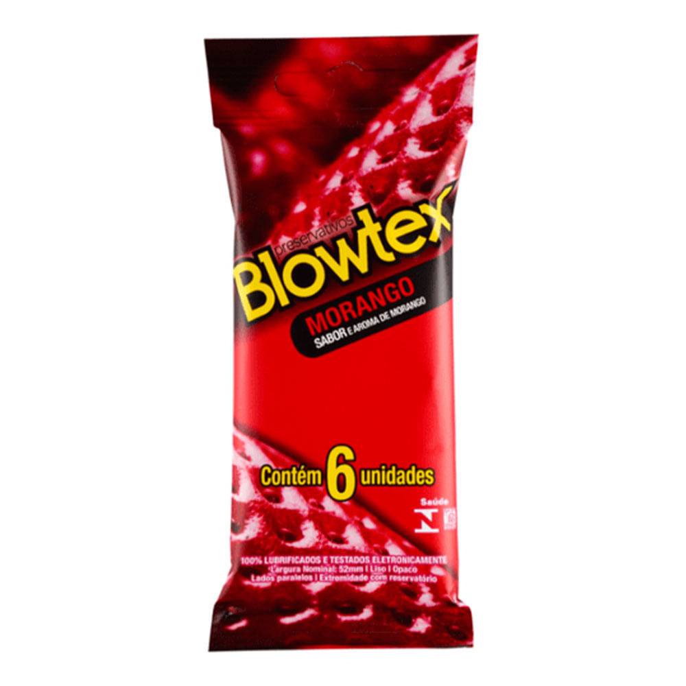 Blowtex · Preservativo action com aroma de morango (6 un)