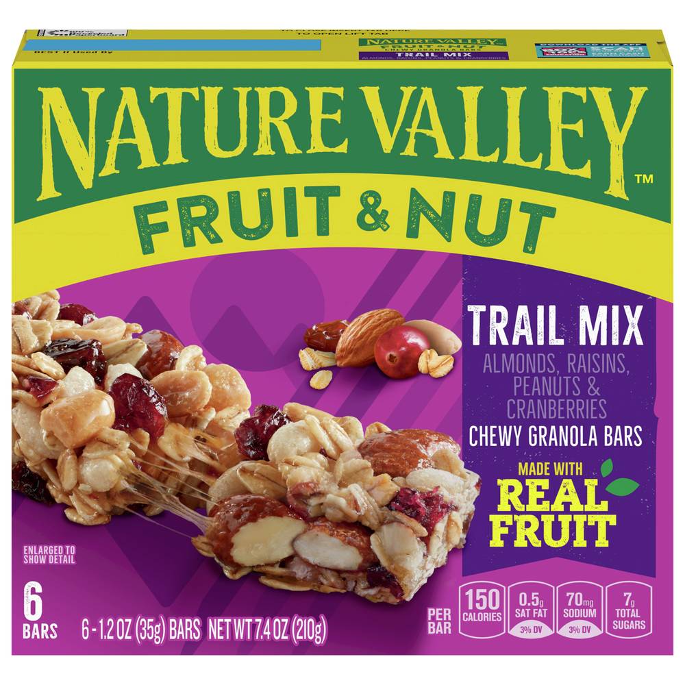 Nature Valley Fruit and Nut Chewy Trail Mix Granola Bars (1.2 oz, 6 ct)