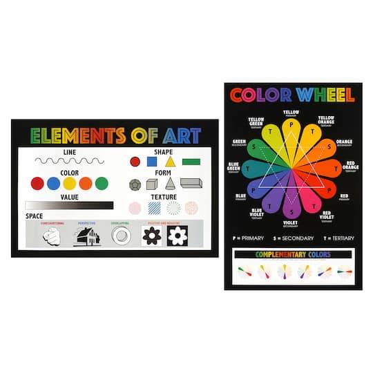 Color Wheel & Elements Of Art Posters By B2C