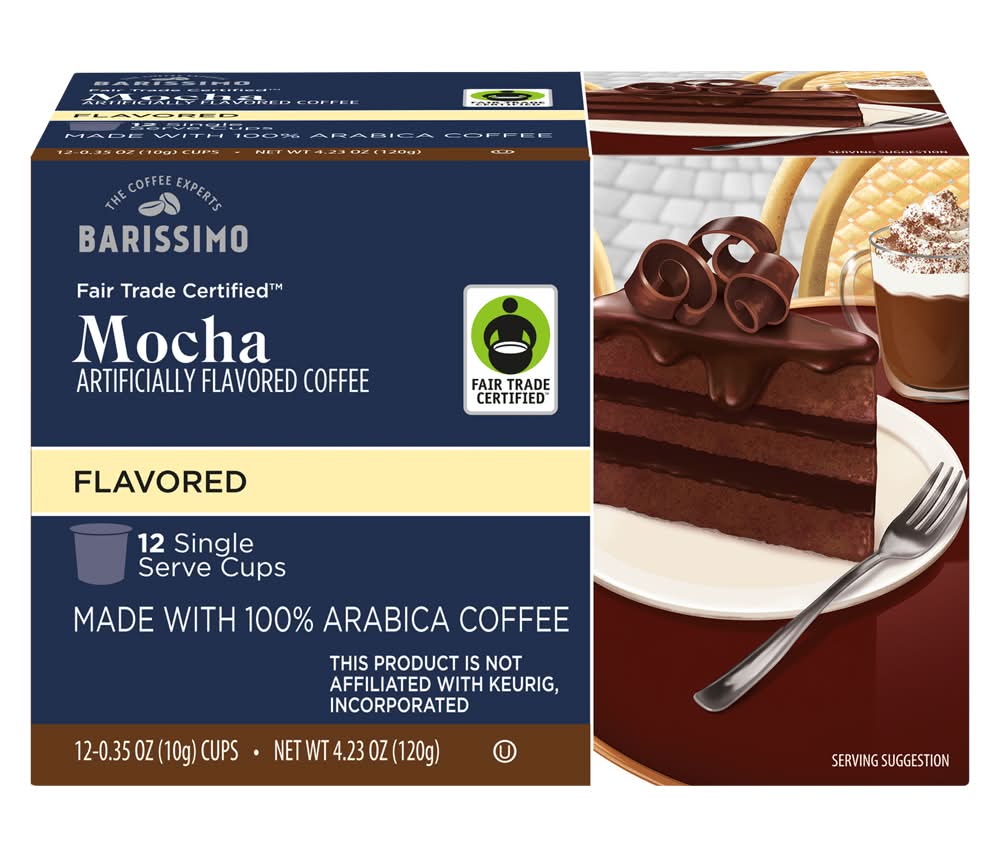 Barissimo Single Serve Coffee Cups, Mocha (12 x 0.35 oz)