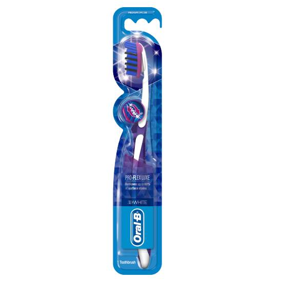 Oral-B 3dwhite Luxe Pro-Flex Manual Toothbrush Medium