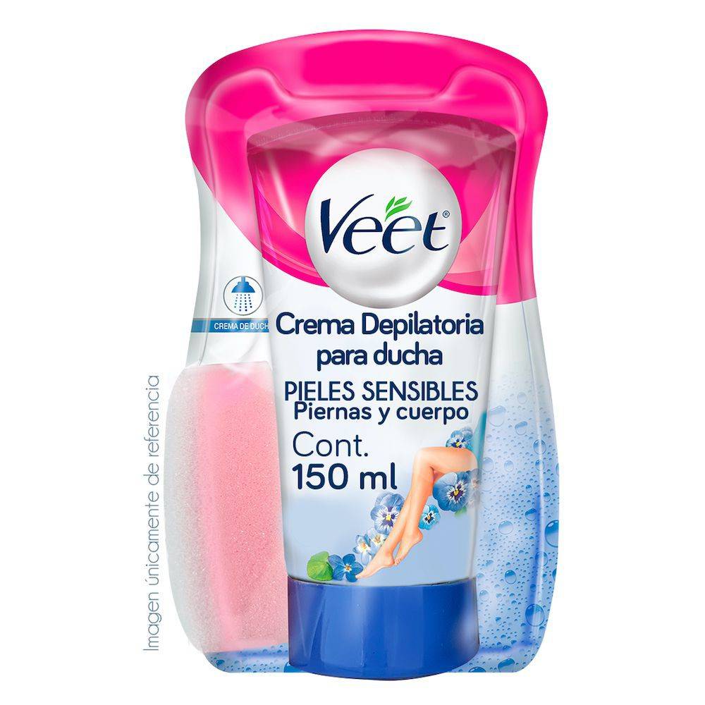 Veet crema depilatoria para ducha piel sensible