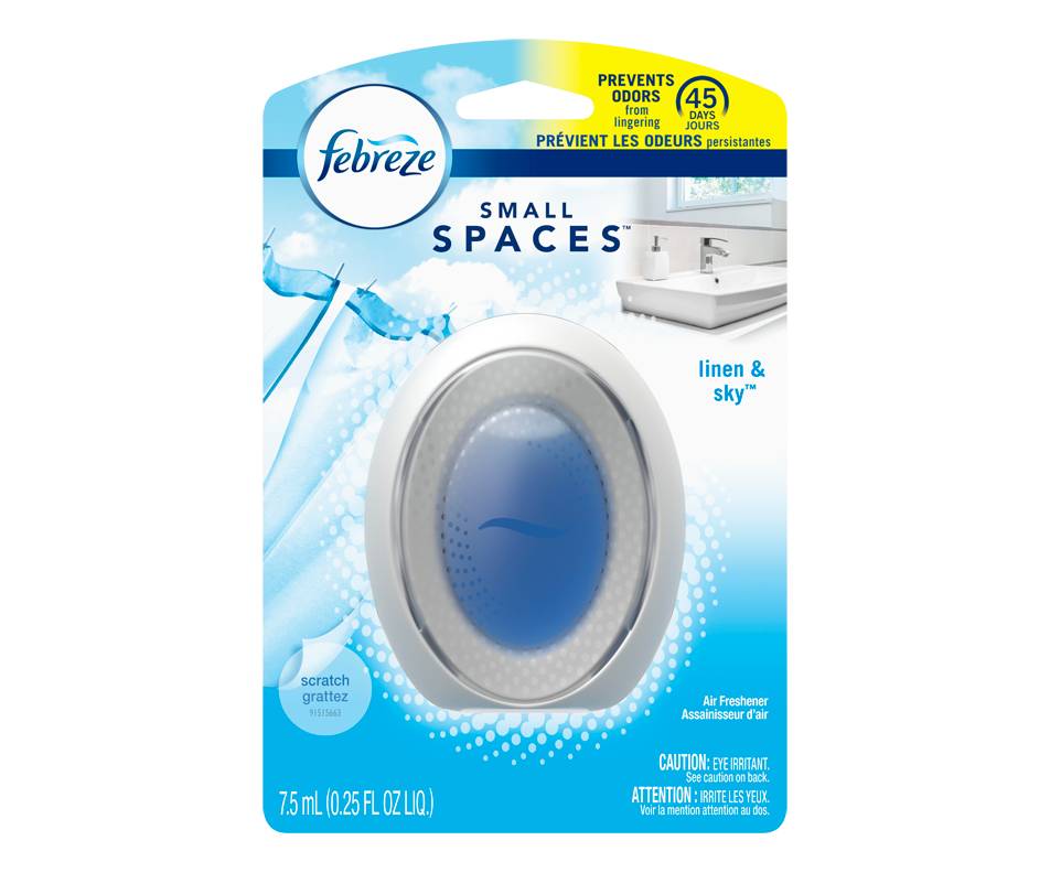 Febreze assainisseur d'air small spaces, ciel et air frais (7,5 ml) - small spaces linen & sky air freshener (1 unit)