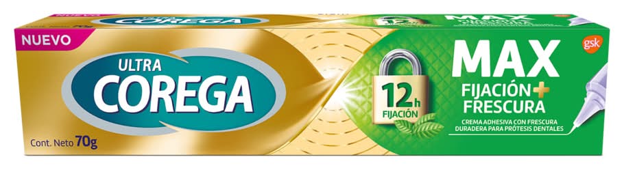 Adhesivo Corega Max Fijación + Frescura 70G