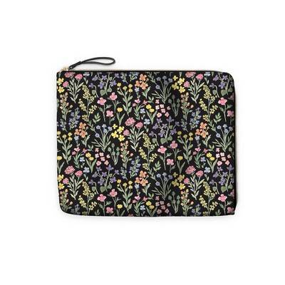 Day Designer Accessory Pencil Pouch Flower Field Black