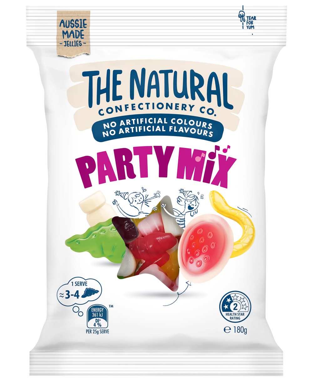 The Natural Confectionery Co. Party Mix Lollies (180g)