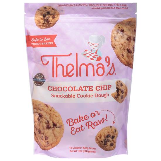 Thelma's Snackable Chocolate Chip Cookie Dough (18 ct)