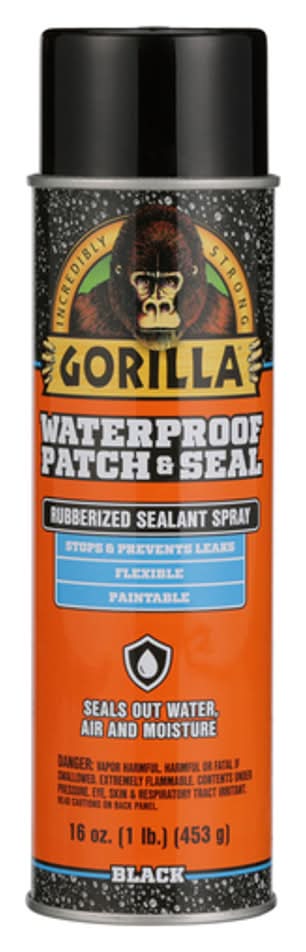 Gorilla Black Rubber Waterproof And Sealer 16 Oz