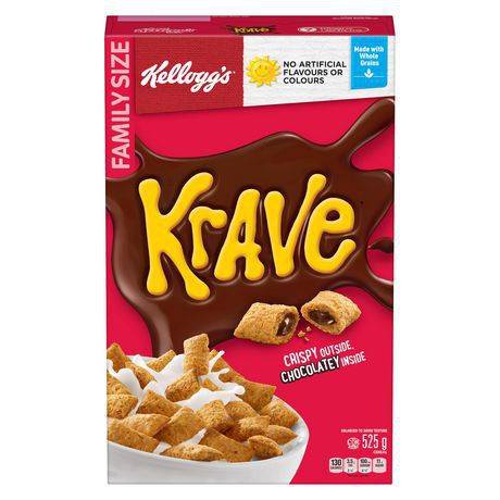 Krave chocolat format familial - crispy chocolatey cereal