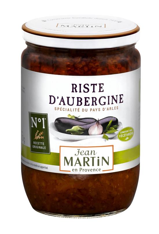 Jean Martin - Plat cuisiné riste d'aubergine