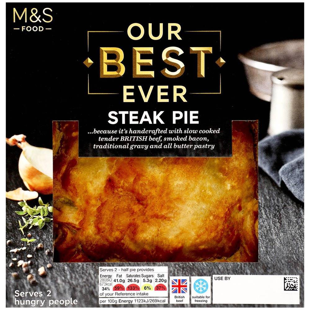 M&S Our Best Ever Steak Pie (500gr)