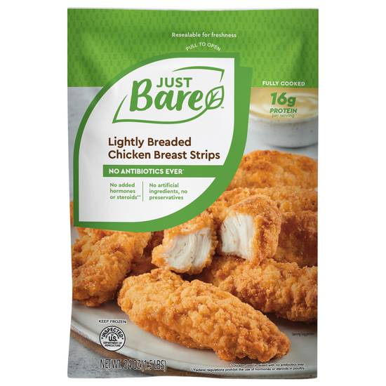 Just Bare Lightly Breaded Chicken Breast Strips