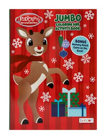 Rudolph The Red-Nosed Reindeer® Jumbo Coloring And Activity Book Rudolph