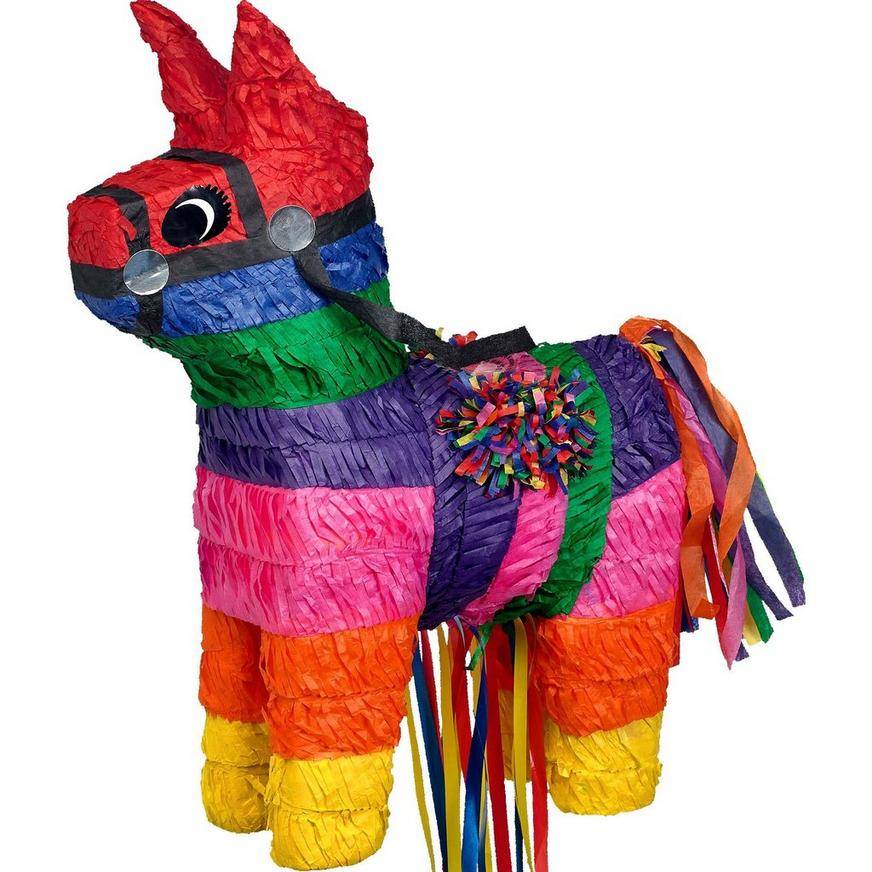 Party City Pull String Burro Pinata Toy (multi)