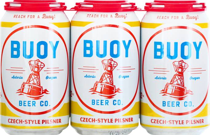 Buoy Beer Co. Czech-Style Pilsner (6 ct, 12 fl oz)
