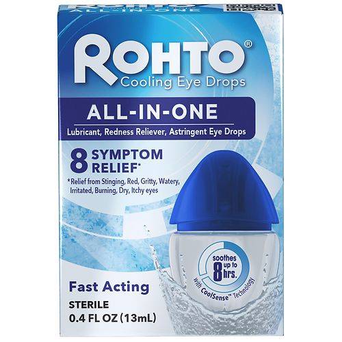Rohto All-In-One Redness Relief Eye Drops - 0.4 fl oz