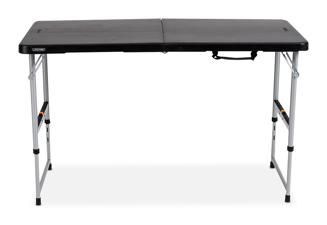Lifetime · Mesa rectangular plegable para exterior, 1.22 m, negro