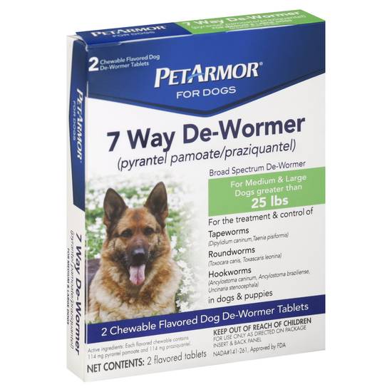 Petarmor 7 Way De-Wormer For Dogs