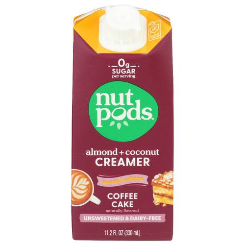 Nutpods Coffee Cake Almond Coconut Creamer