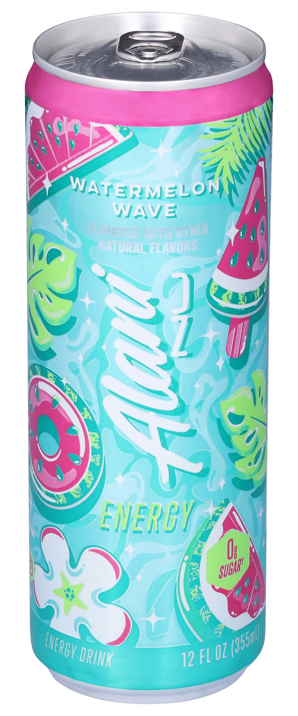Alani Nu Zero Sugar Energy Drink, Watermelon Wave (12 fl oz)