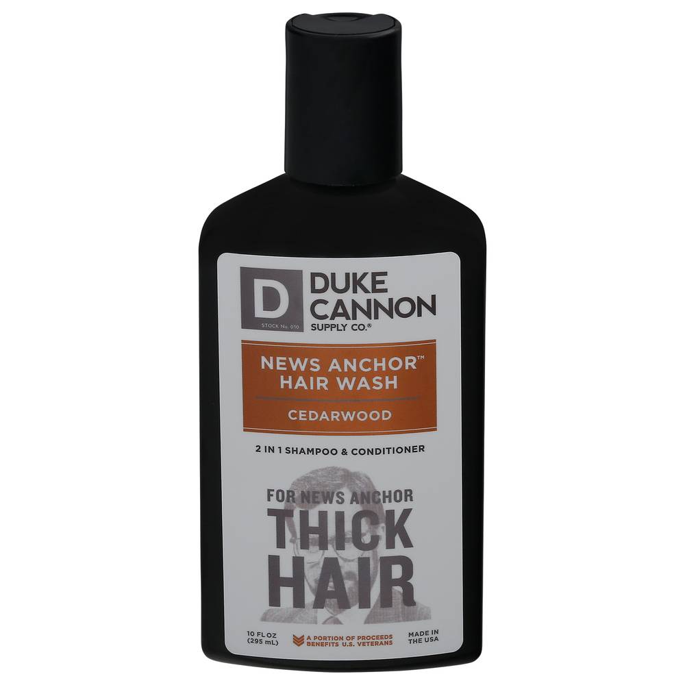 Duke Cannon News Anchor Cedarwood Hair Wash (10 fl oz)