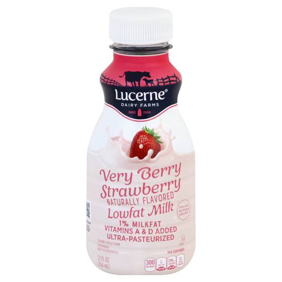 Lucerne 1% Lowfat Very Berry Strawberry Milk (12 fl oz)