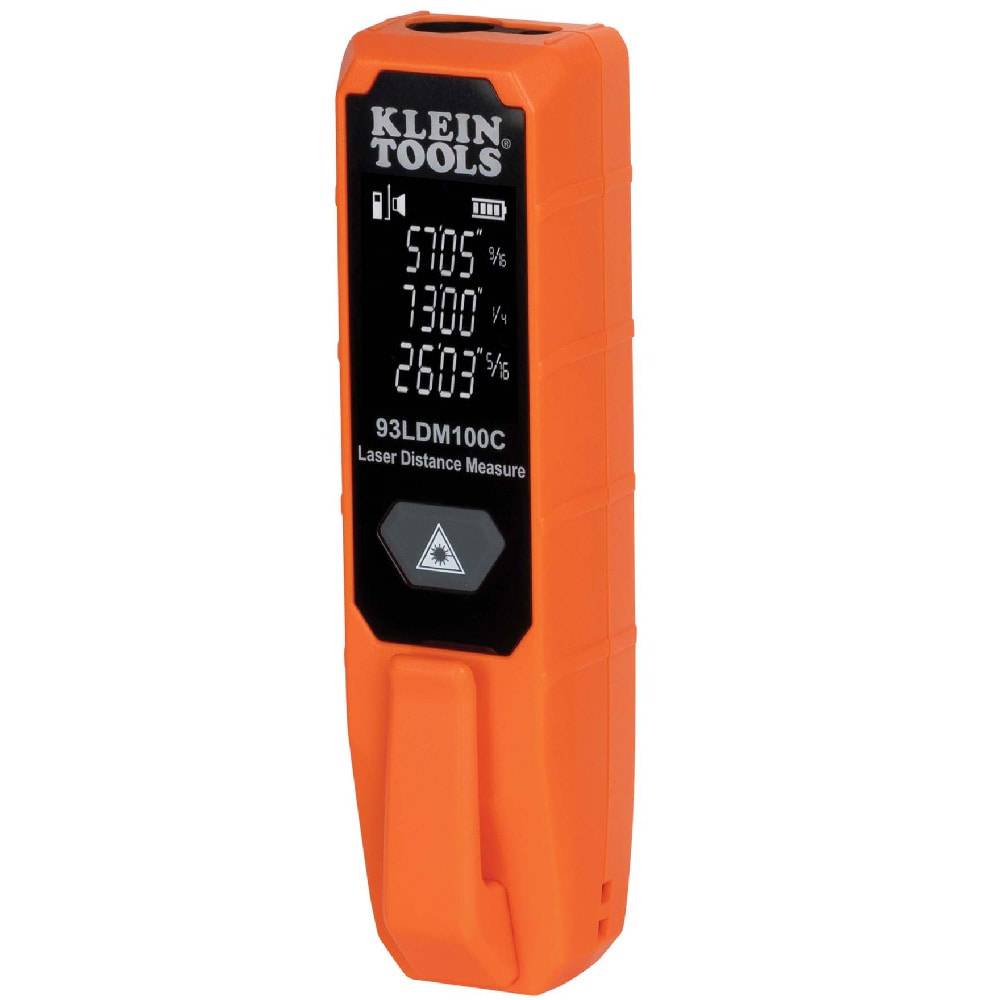 Klein Tools Compact 100-ft Indoor/Outdoor Red Laser Distance Measurer | 93LDM100C