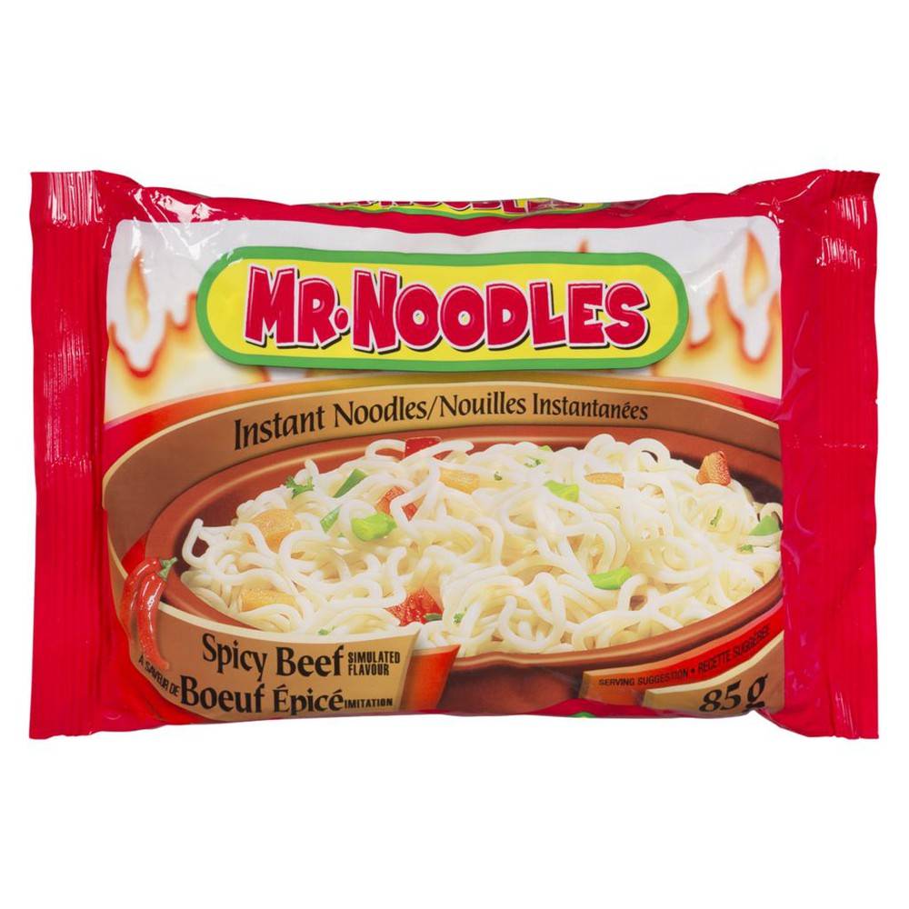 Mr. Noodles Instant Noodles, Spicy Beef (85 g)